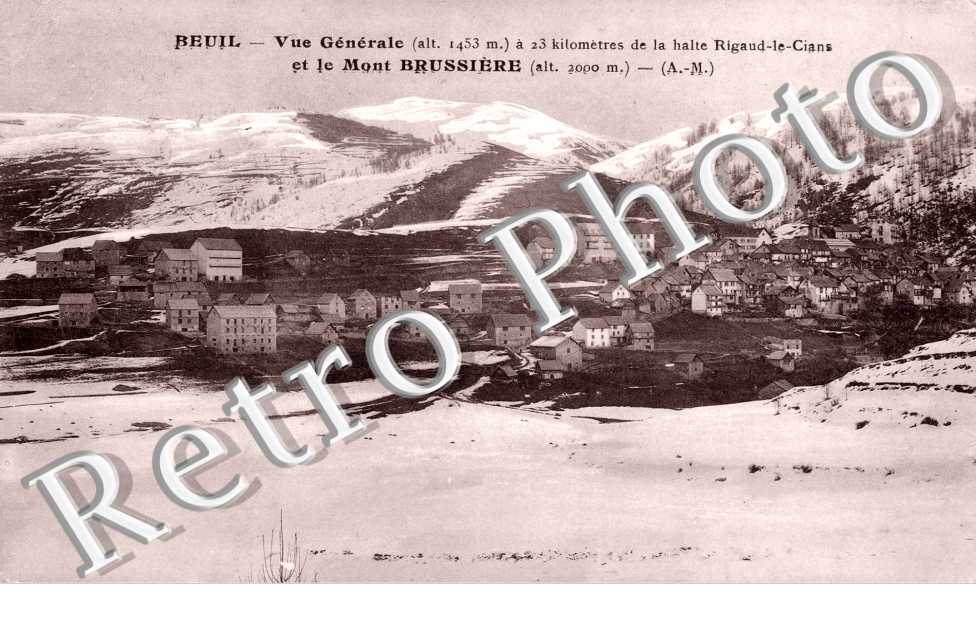 vue generale et Mont Brussiere