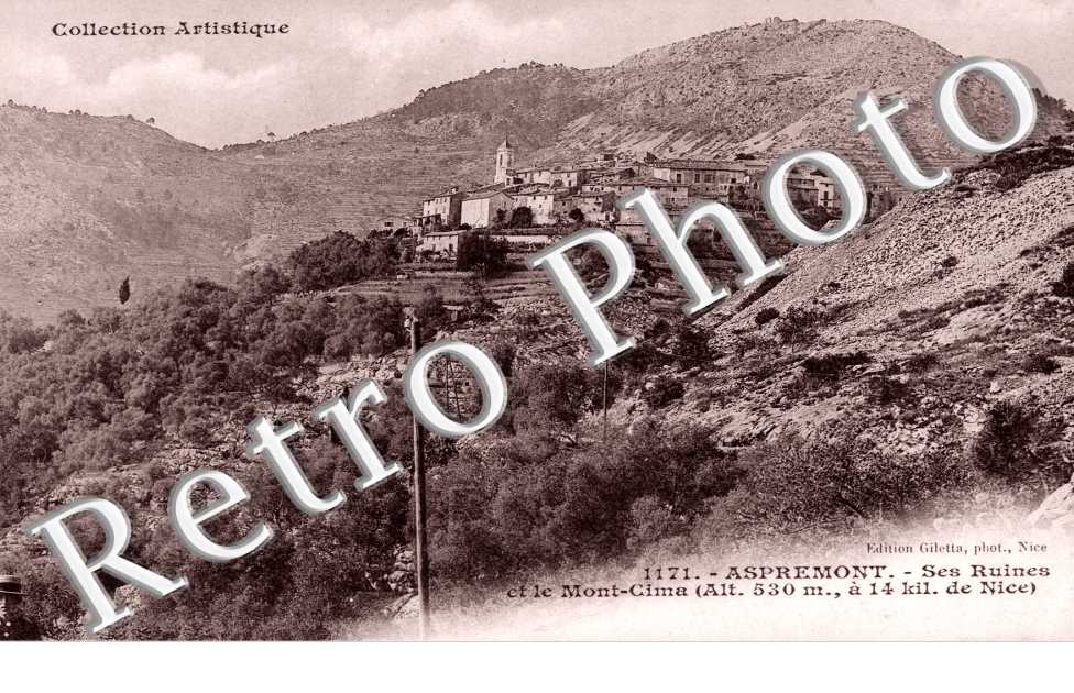 Ses ruines et le Mont-Cima
