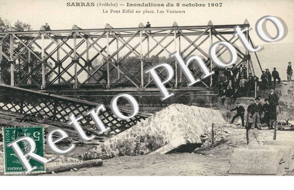 Innondations du 8 octobre 1907, Le Pont Eiffel