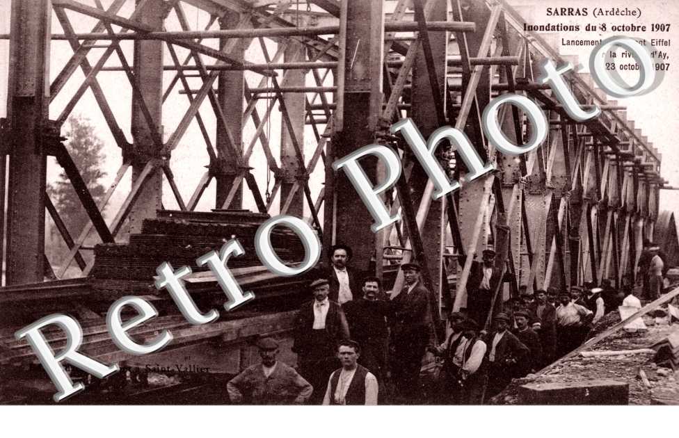 Innondations du 8 octobre 1907, Lancement du Pont Eiffel