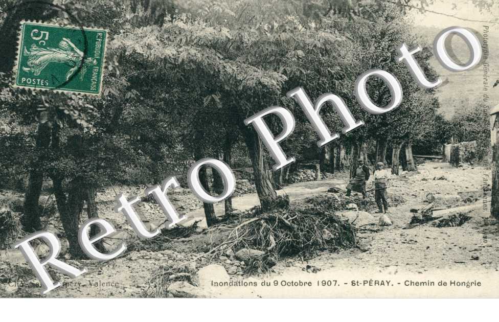 Inondation du 9 oct 1907 - chemin de Hongrie