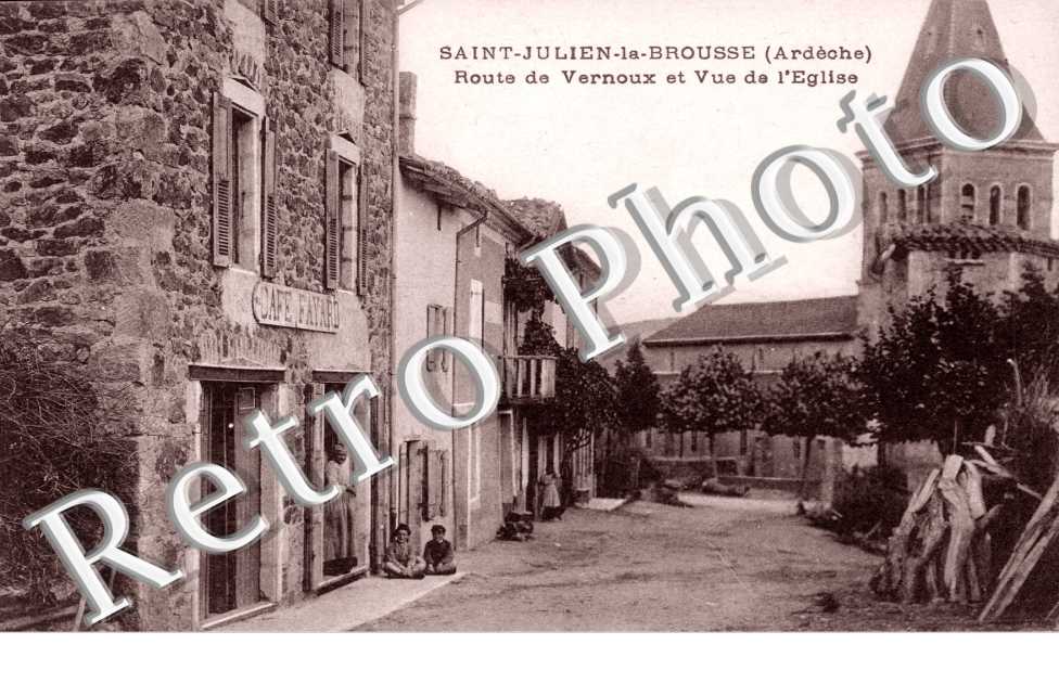 Route de Vernoux et Vue de l'Eglise