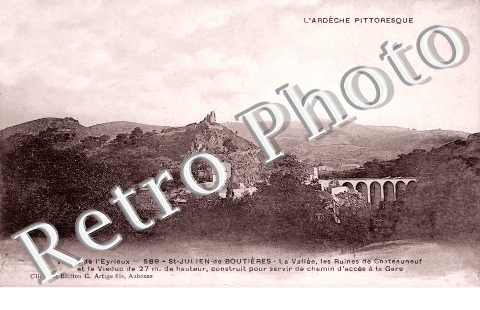 La Vallee, les Ruines de Chateauneuf et le Viaduc