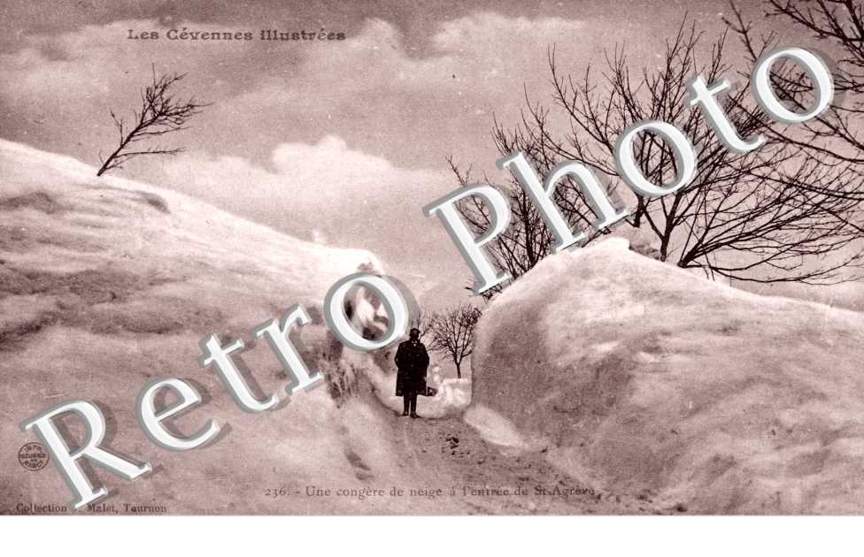 Une congere de neige