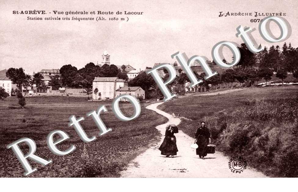 Vue generale et route de Lacour