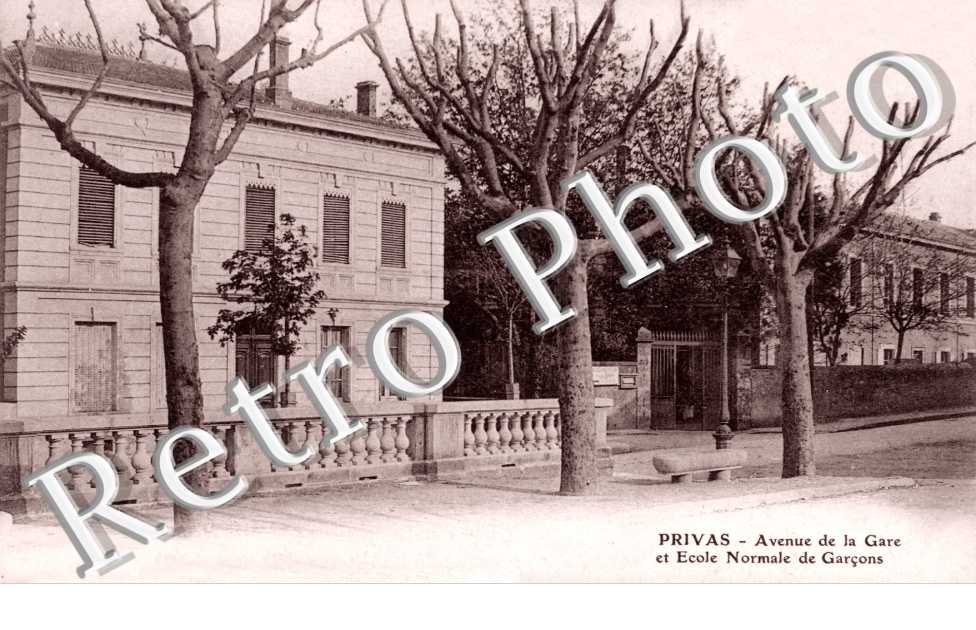 Avenue de la Gare et Ecole Normale de Garcon