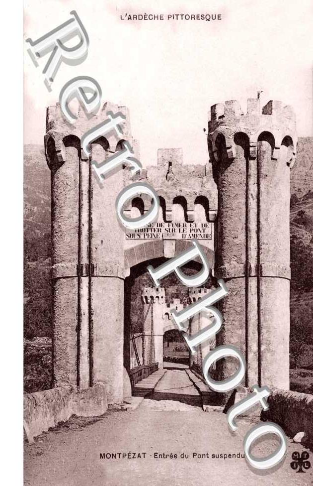 entree du pont suspendu