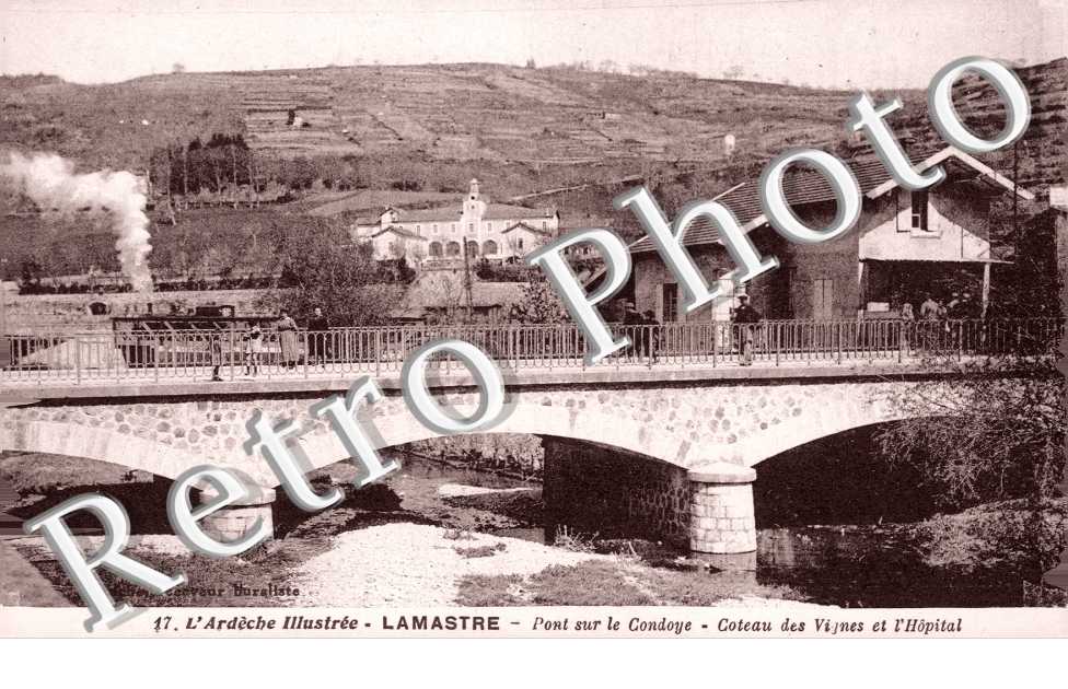 Pont sur le Condoye - Coteau des Vignes et l'Hopital