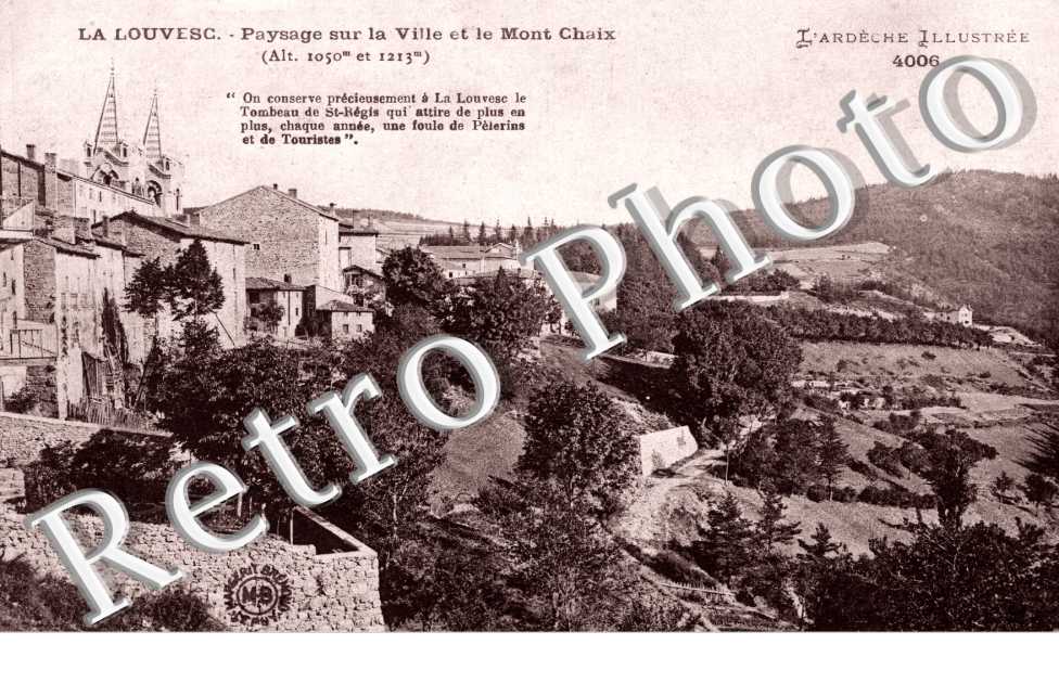 Paysage sur la ville et le Mont Chaix