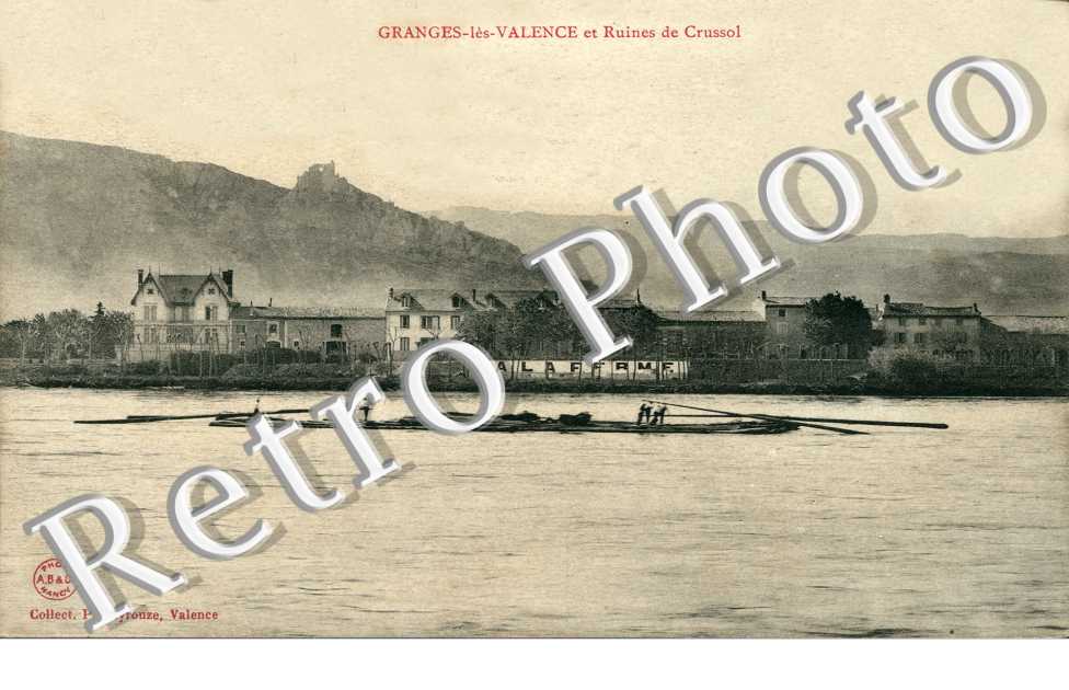 Granges les Valence et ruines de Crussol
