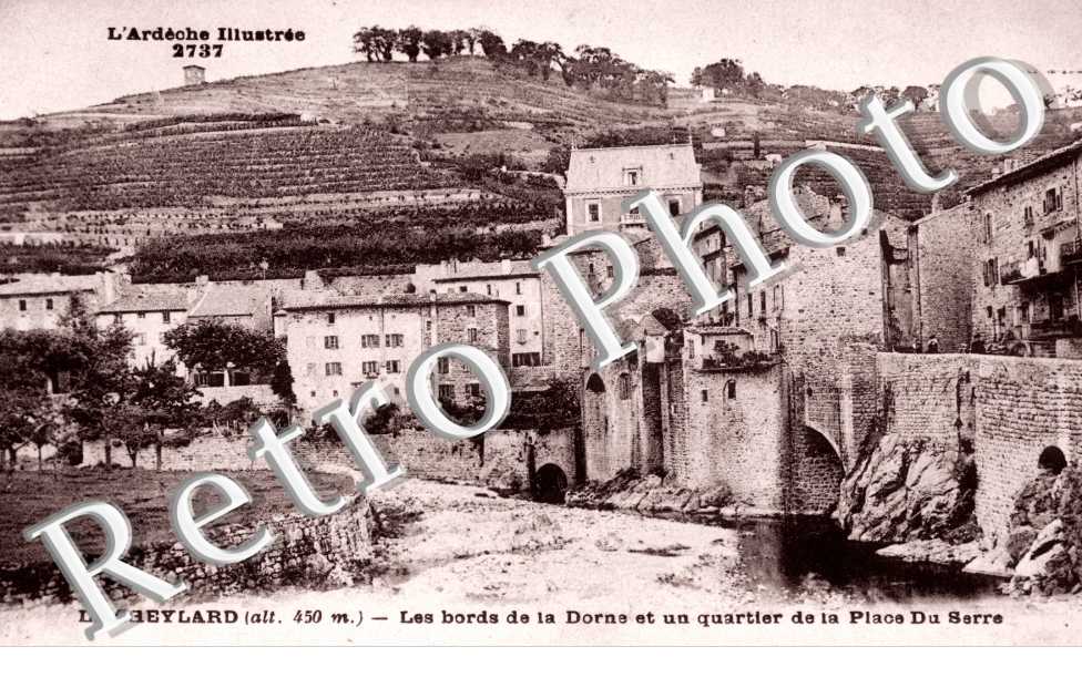 Bords de la Dorne et un quartier de la place du Serre