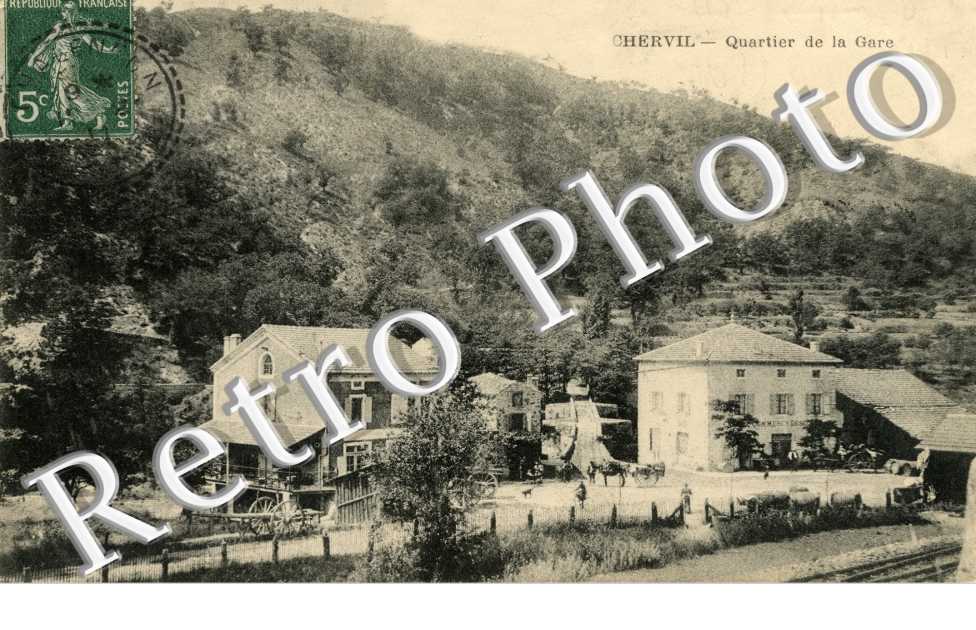 CHERVIL  -  Quartier de la gare
