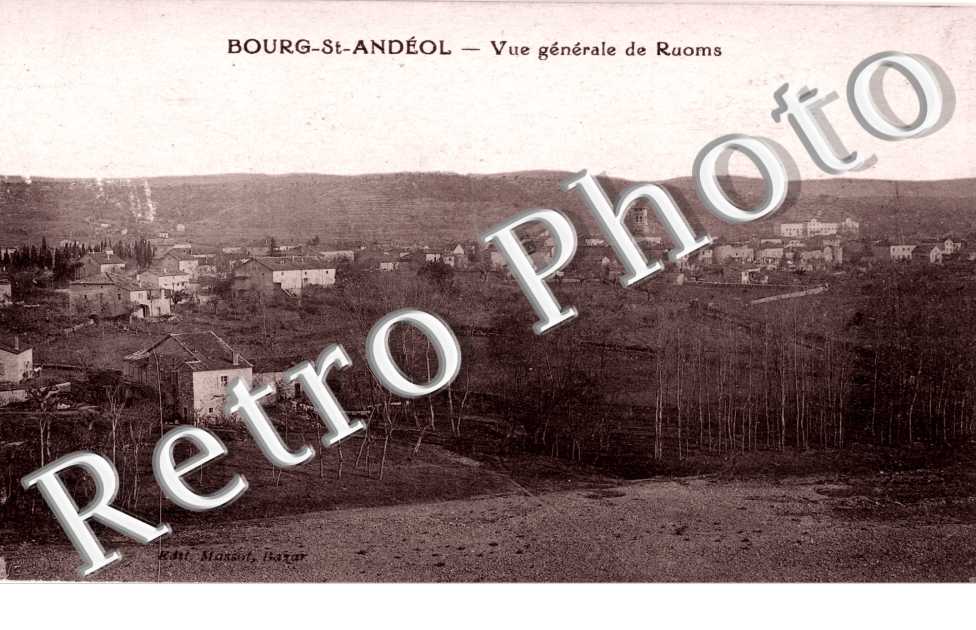 Vue generale de Ruoms