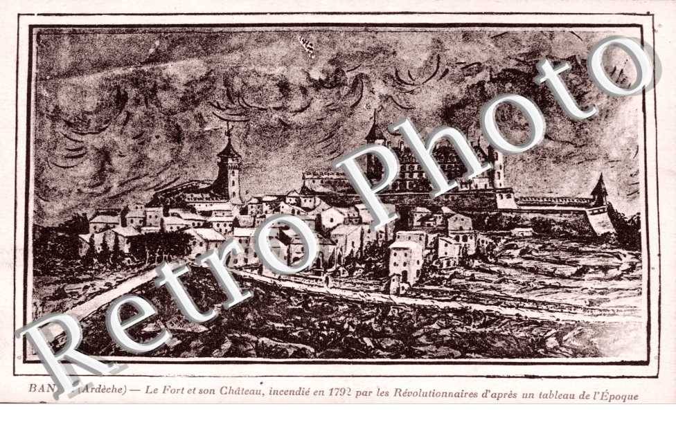 Le fort et son chateau - carte style dessin