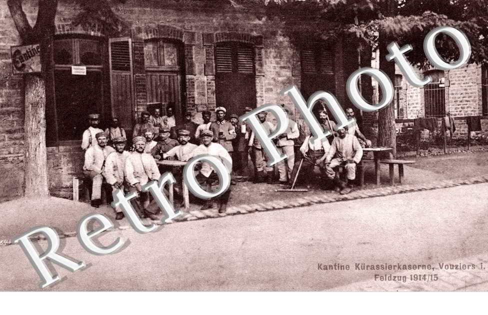 Kantine Kurassierkaserne Vouziers i. Fr Feldzug 1914-15  
