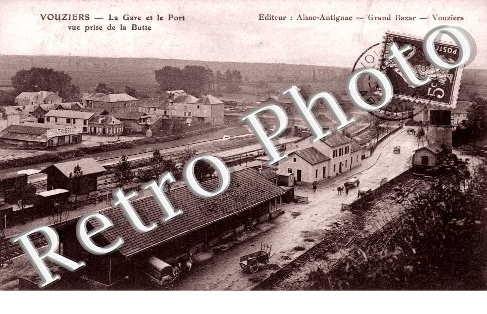 La Gare et le port vue prise de la butte