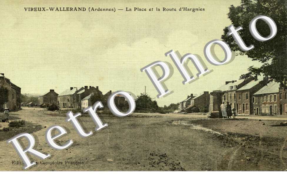 la place et la route d'Hargnies