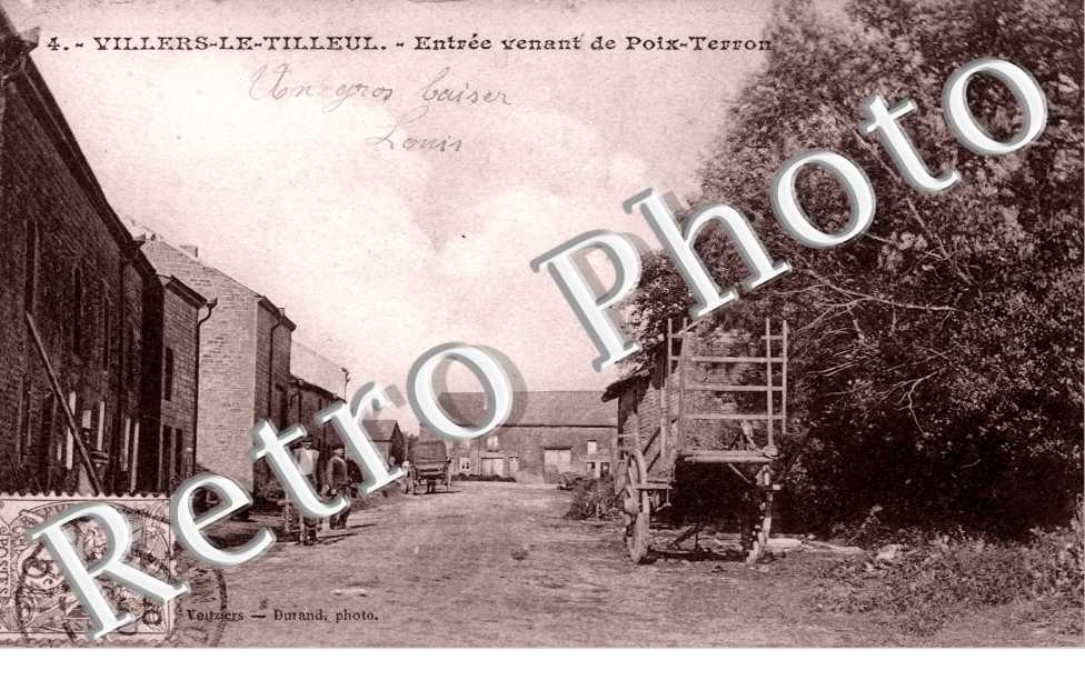 entree venant de Poix-Terron