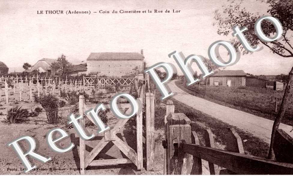 coin du cimetiere et la rue de Lor