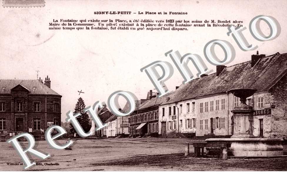 la place et la fontaine