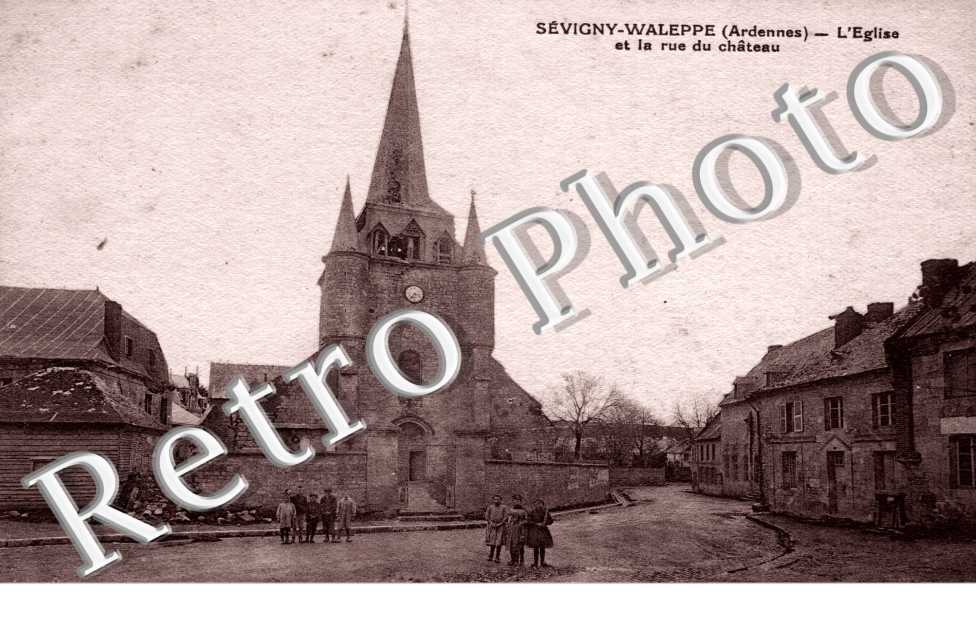 l'eglise et la rue du chateau