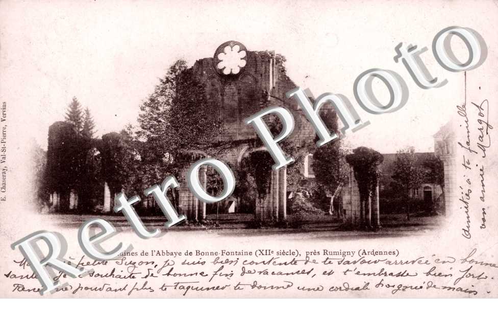 ruines de l'abbaye de Bonne-Fontaine
