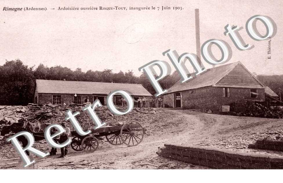 ardoisiere ouvriere Risque-Tout inauguree le 7 juin 1903