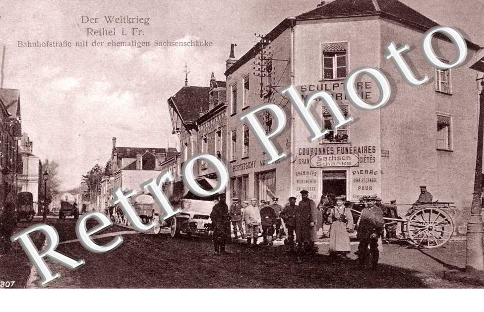 Bahnhofstrasse mit der ehemaligen Sachsenschänke