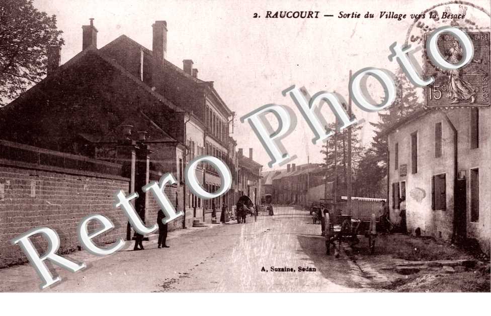 sortie du village vers la Besace