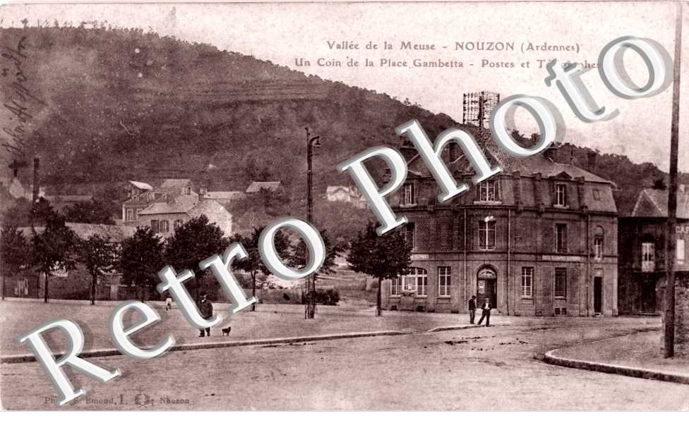 Nouzon Place Gambetta postes et telegraphes