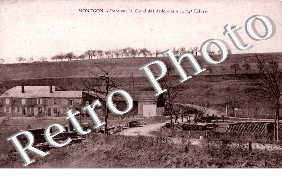 pont sur le canal  des Ardennes a la 14e ecluse