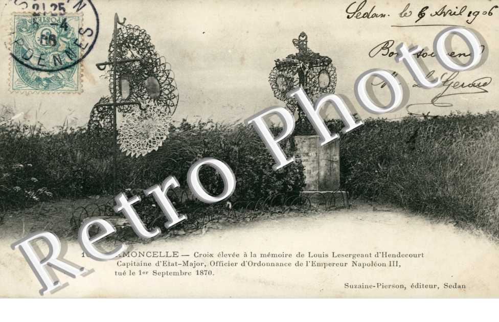 croix elevee a la memoire de Louis Lesergeant d'Hendecourt