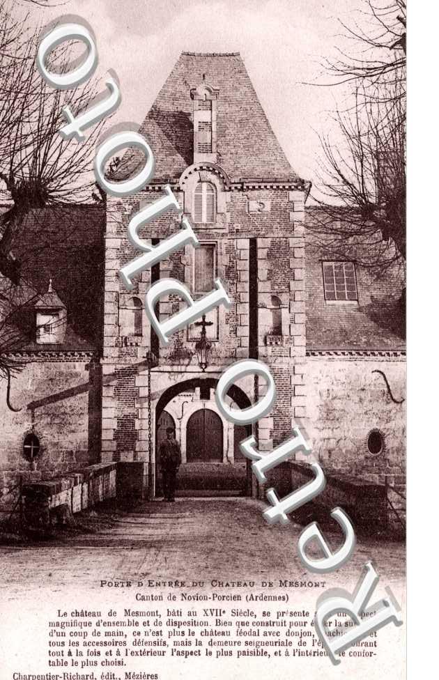 porte d'entree du chateau de Mesmont