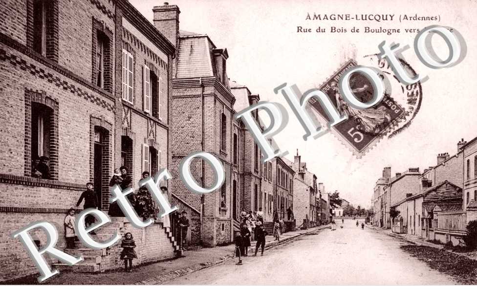 Amagne-Lucquy, rue du bois de Boulogne vers la gare