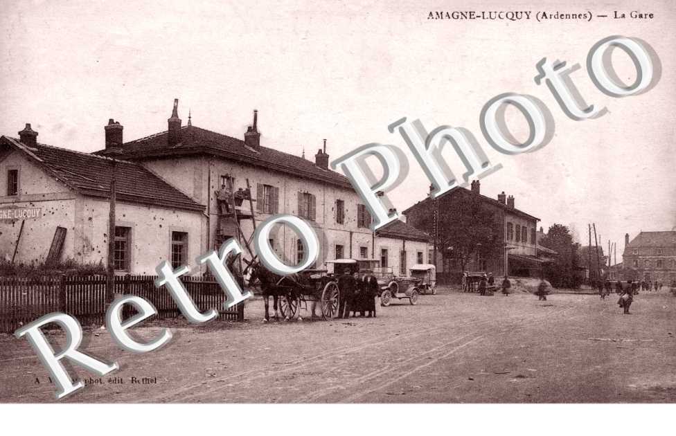 AMAGNE-LUCQUY  -  la gare