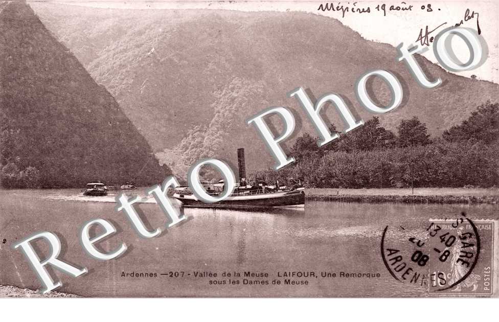 Une remorque sous les Dames de Meuse 