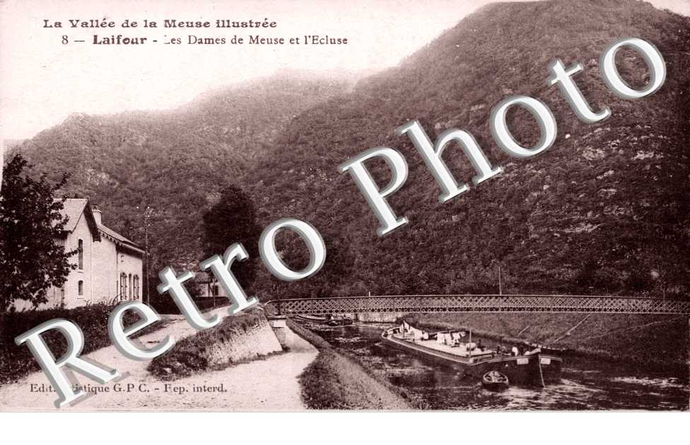 vallee de la Meuse, les Dames de Meuse et l'ecluse