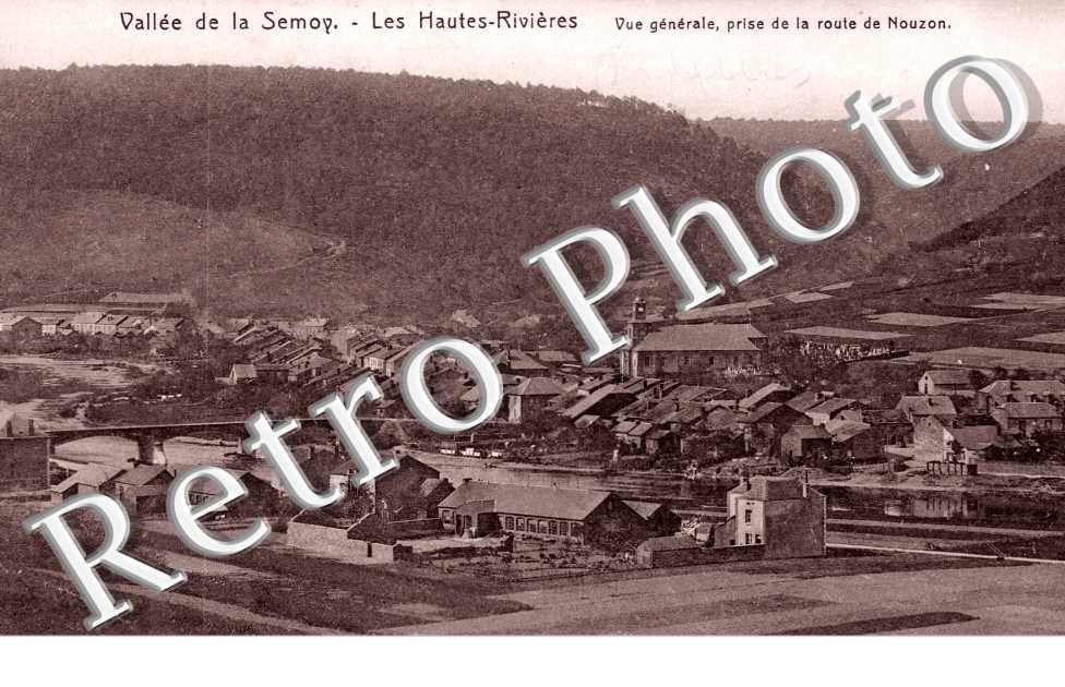 vue generale, prise de la route de Nouzon