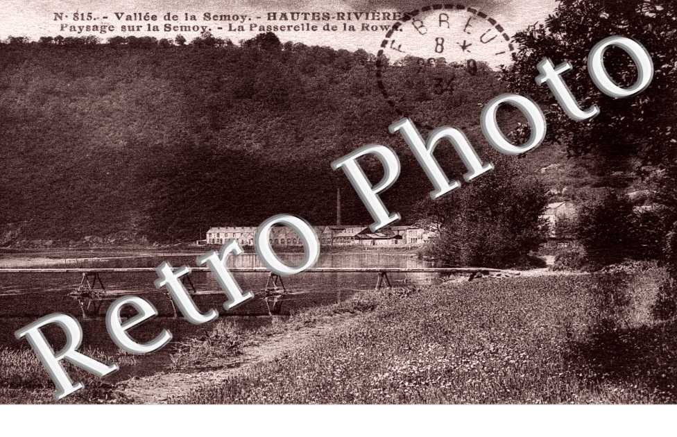 vallee de la Semoy, la passerelle de la Rowa.