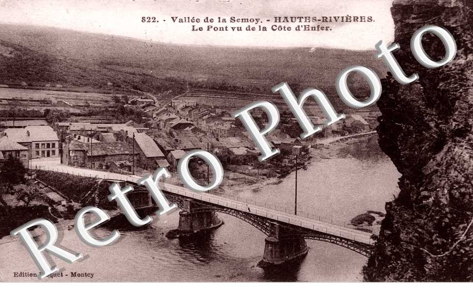 vallee de la Semoy, le pont vue de la cote d'Enfer