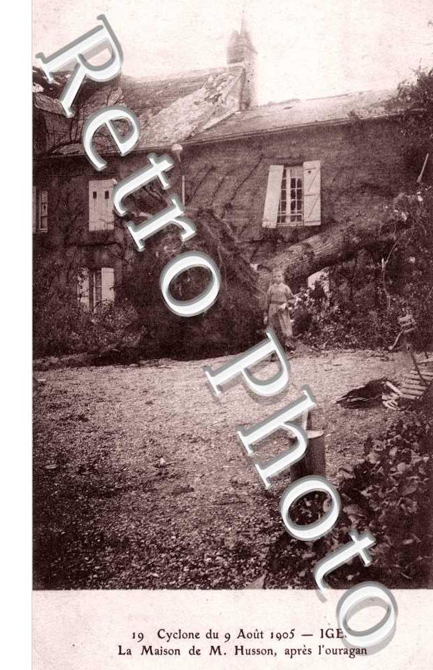 cyclone du 9 aout 1905 la maison de M. Husson