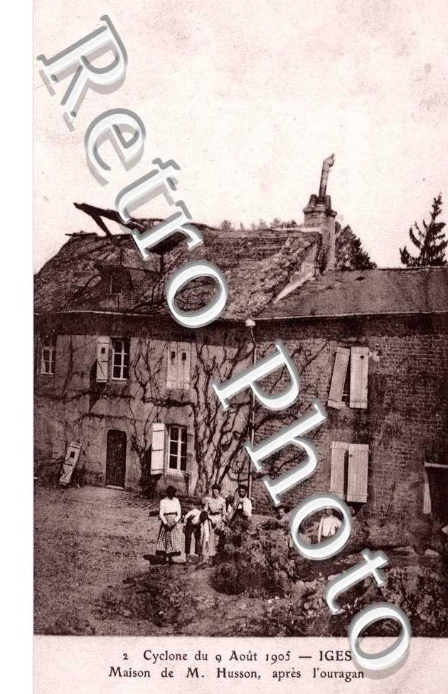 cyclone du 9 aout 1905 la maison de M. Husson