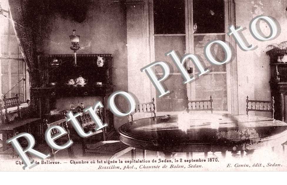 chateau de bellevue, chambre capitulation sedan