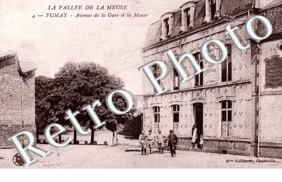 avenue de la gare et la Meuse