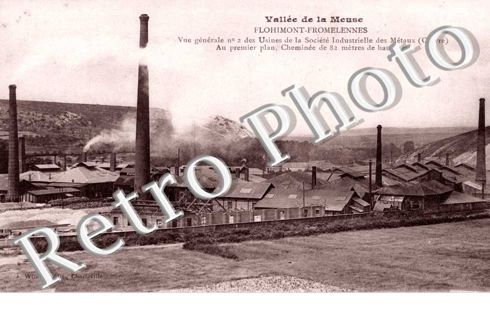 Flohimont-Fromelennes, vue generale n°2 des usines de la societe industrielle des metaux