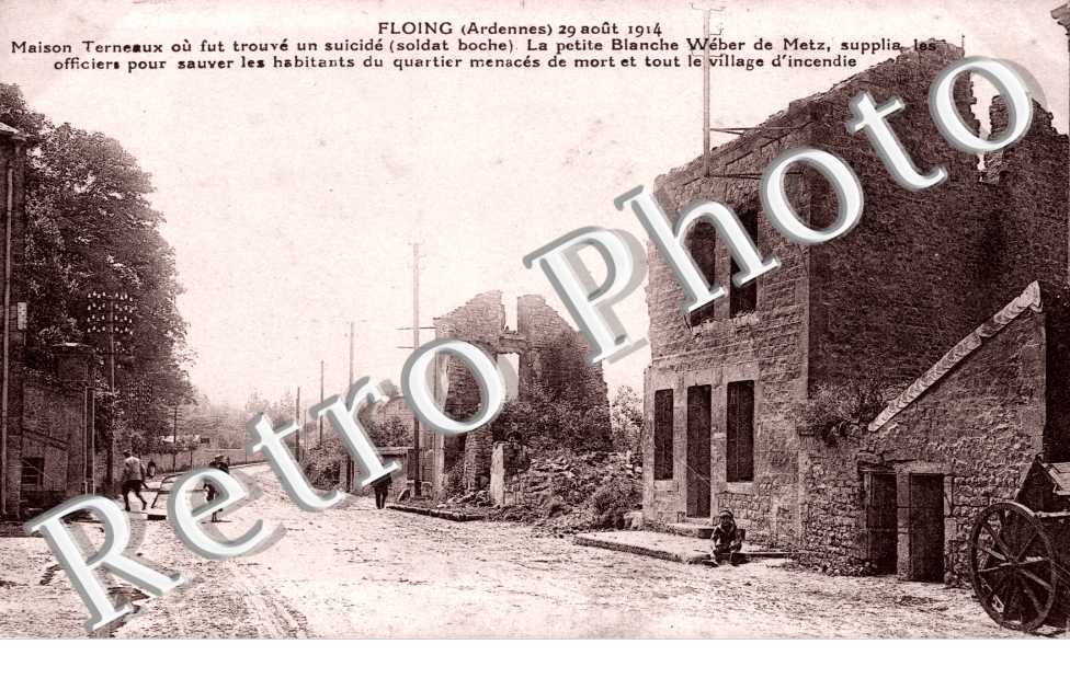 29 aout 1914, maison Terneaux ou fut trouve un suicide (soldat boche)