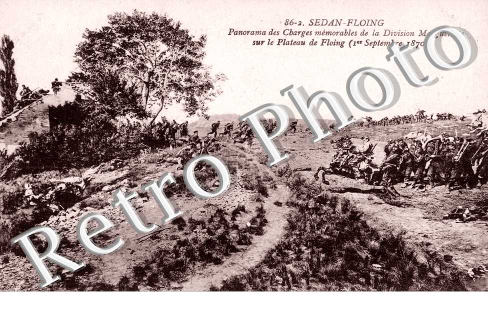 panorama des charges memorables de la division margueritte sur la plateau de floring(1sept 1870)