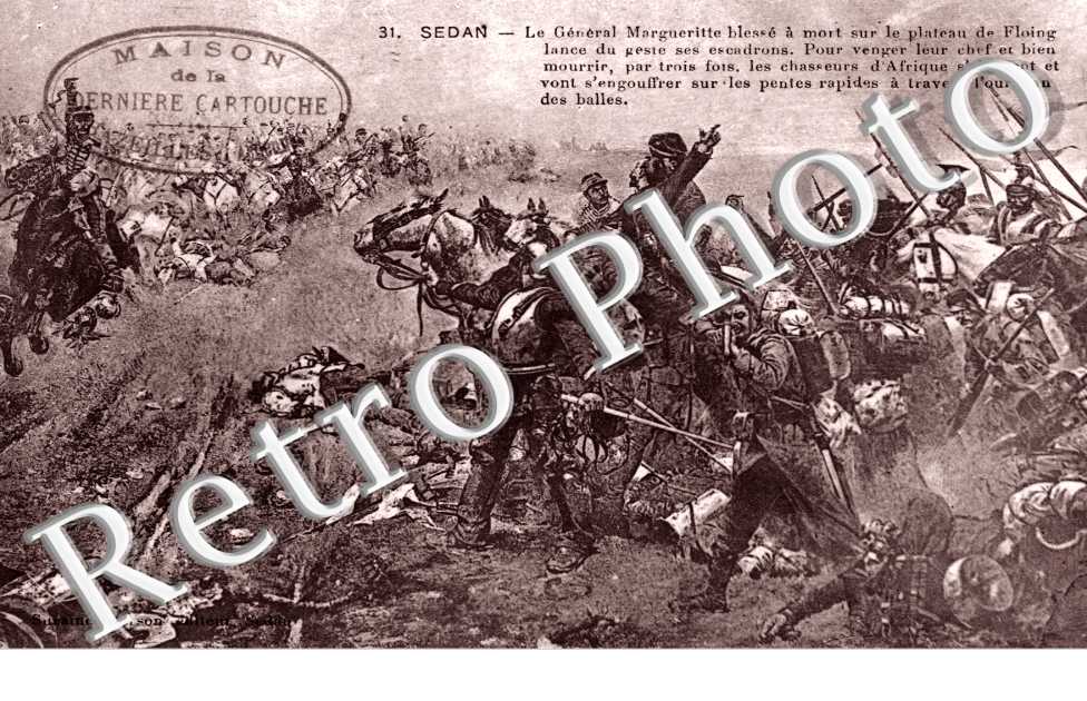 le general Margueritte blesse a mort sur le plateau de Floing