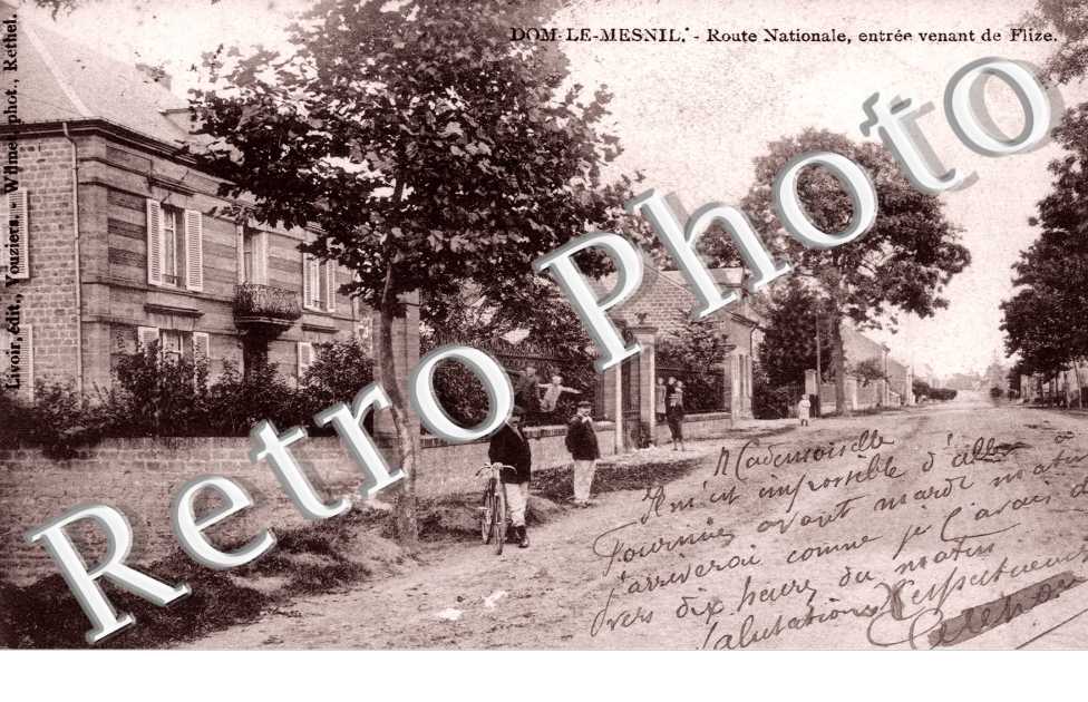 route nationale, entree venant de Flize