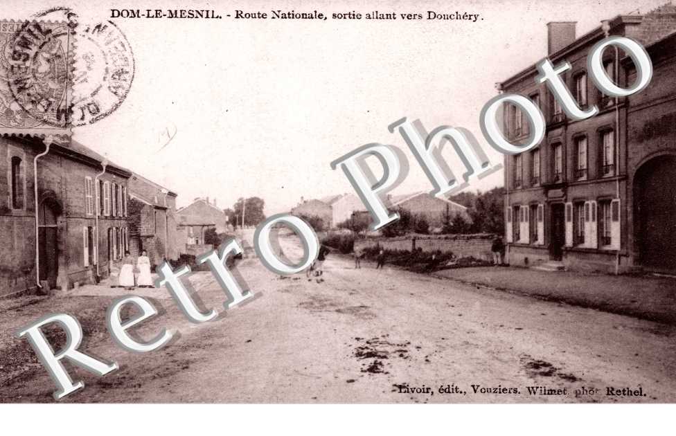 route nationale, sortie allant vers Douchery